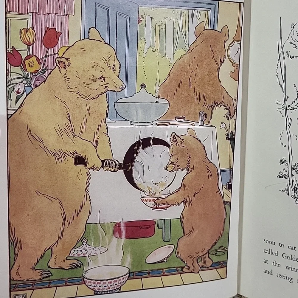 THE‎ STORY OF THE THREE BEARS (Hardcover) L Leslie Brooke Vintage Book